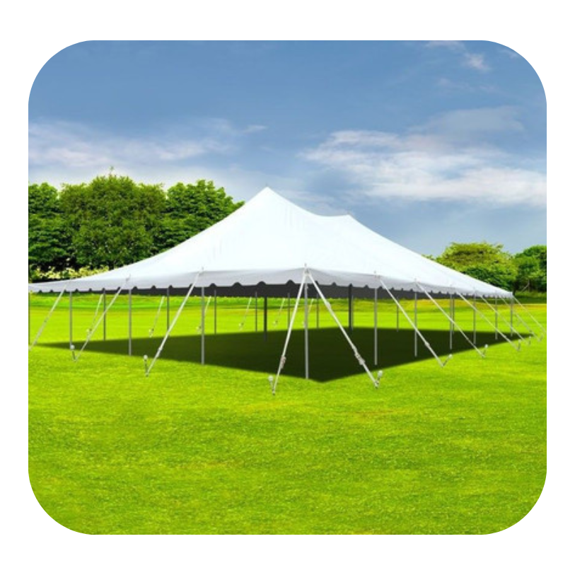 5m x 10m Peg and Pole Tent