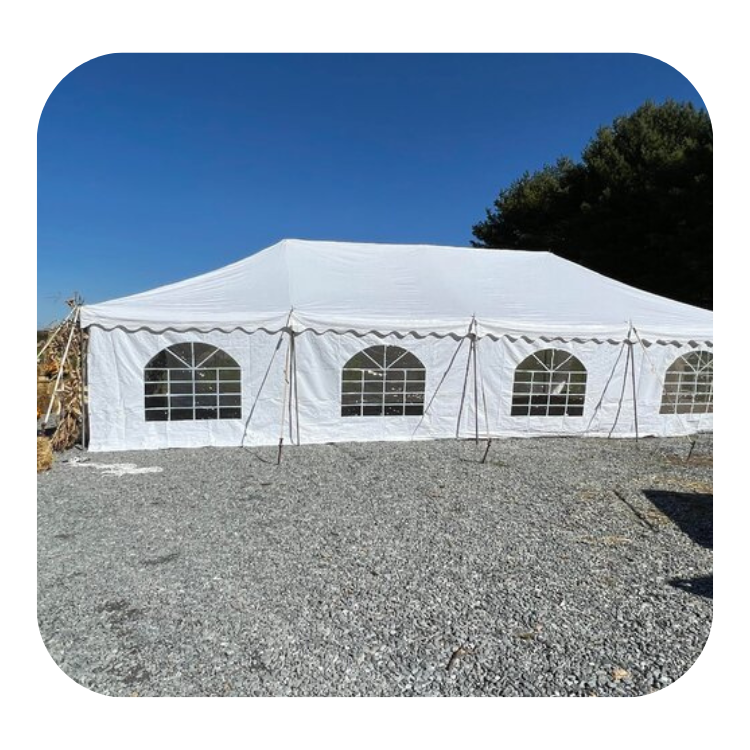 5m x 10m Peg and Pole Tent - Image 3